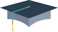 graduation cap icon